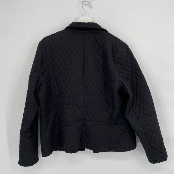 Nordstrom Black Quilted Jacket XL - Picture 3 of 6